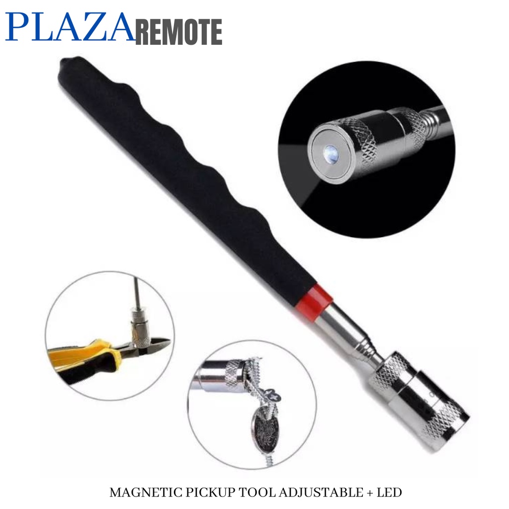 TONGKAT MAGNETIC PICKUP TOOL STIK LED TELESCOPIC MAGNET 8LB