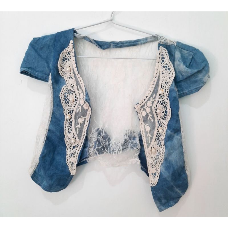 PRELOVED ROMPI JEANS / OUTER WANITA / JEANS PENDEK / ROMPI JEANS