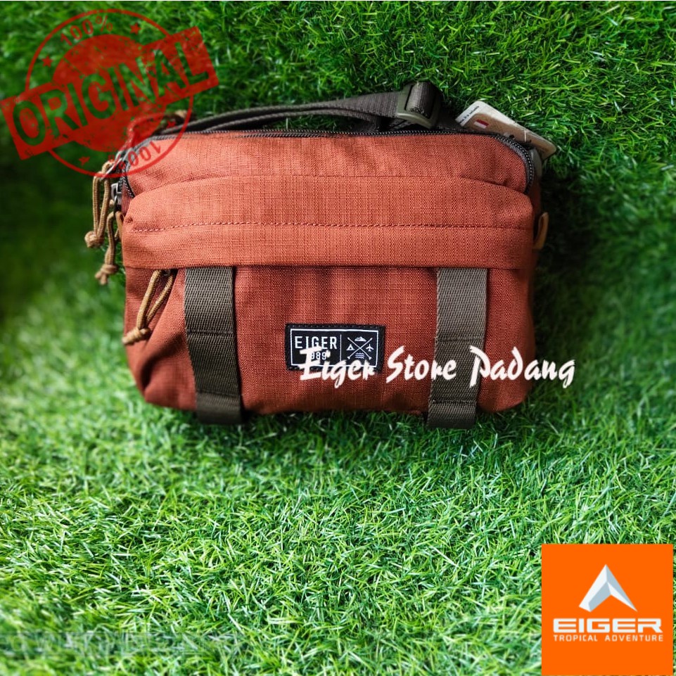 EIGER1989 TAS SELEMPANG  SEAWAY POUCH LANDSCAPE TAN 3L 5342 TAS SELEMPANG ORIGINAL KEREN MURAH AWET 