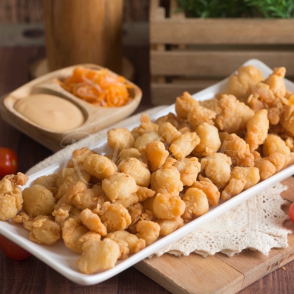 

Dori Popcorn Popfish Beku Dori Fillet Balut Tepung Frozen Food Cikarang