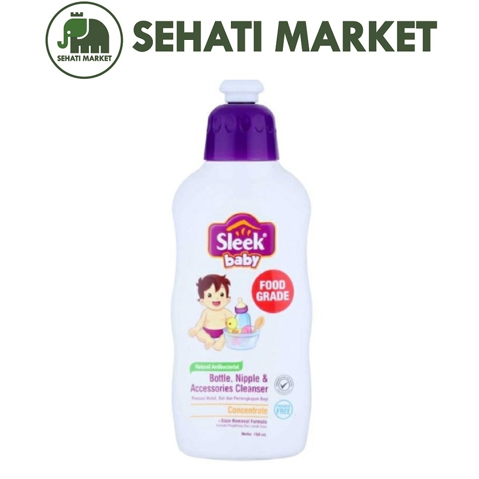 Jual SLEEK BABY CUCI BOTOL BOTTLE NIPPLE CLEANSER 150ml | Shopee Indonesia