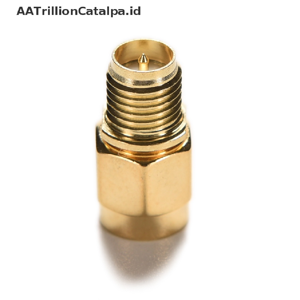 Aatrillioncatalpa Adapter Konektor RF Lurus Tengah Ke RP-SMA female