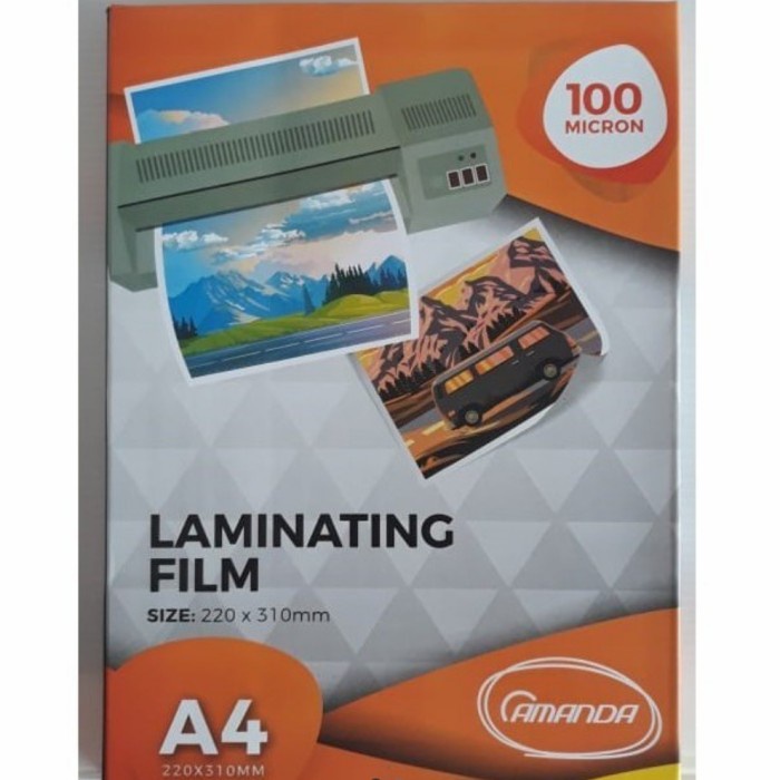 

Premium Plastik Laminating A4 Amanda 100 Micron Termurah Sepak (100Lembar)