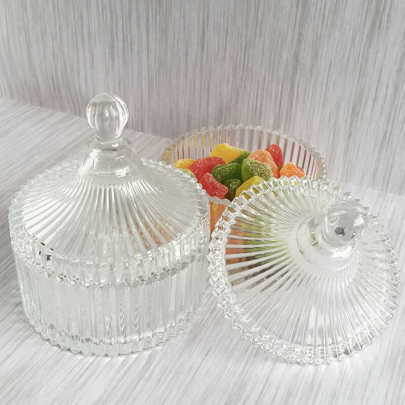 Toples Kue Permen Lebaran Crystal Candy Jar Toples Kaca / MJ-20