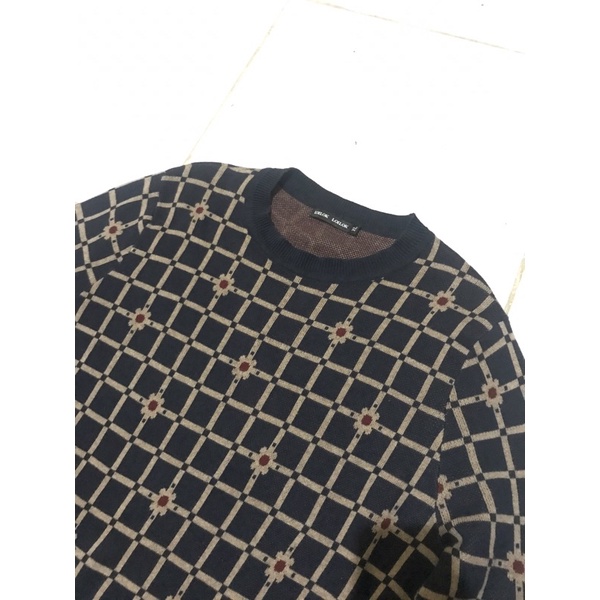 SWEATER RAJUT KNITWEAR BY LOILOK - SWEATER RAJUT MOTIF CEWE SECOND