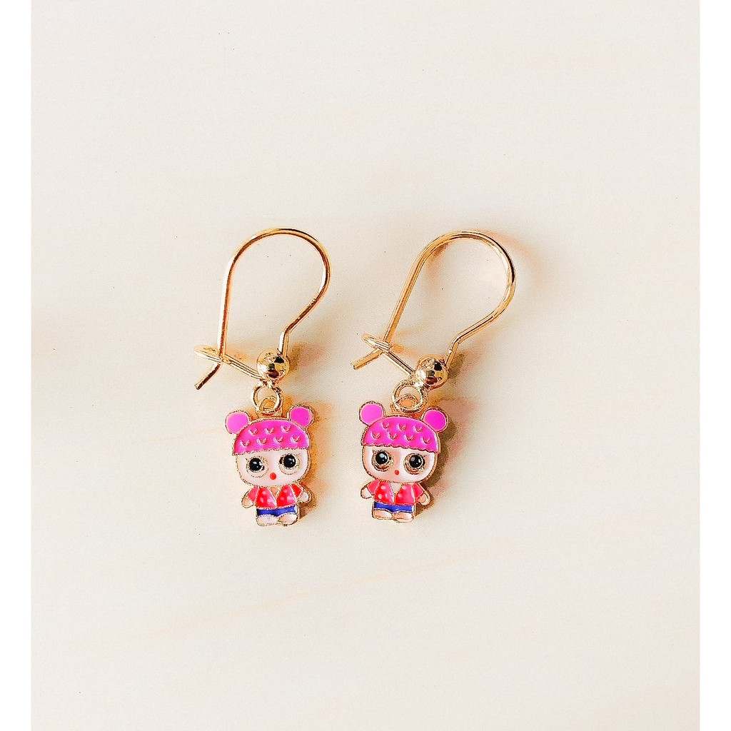 Anting Anak LoL Pink Gold