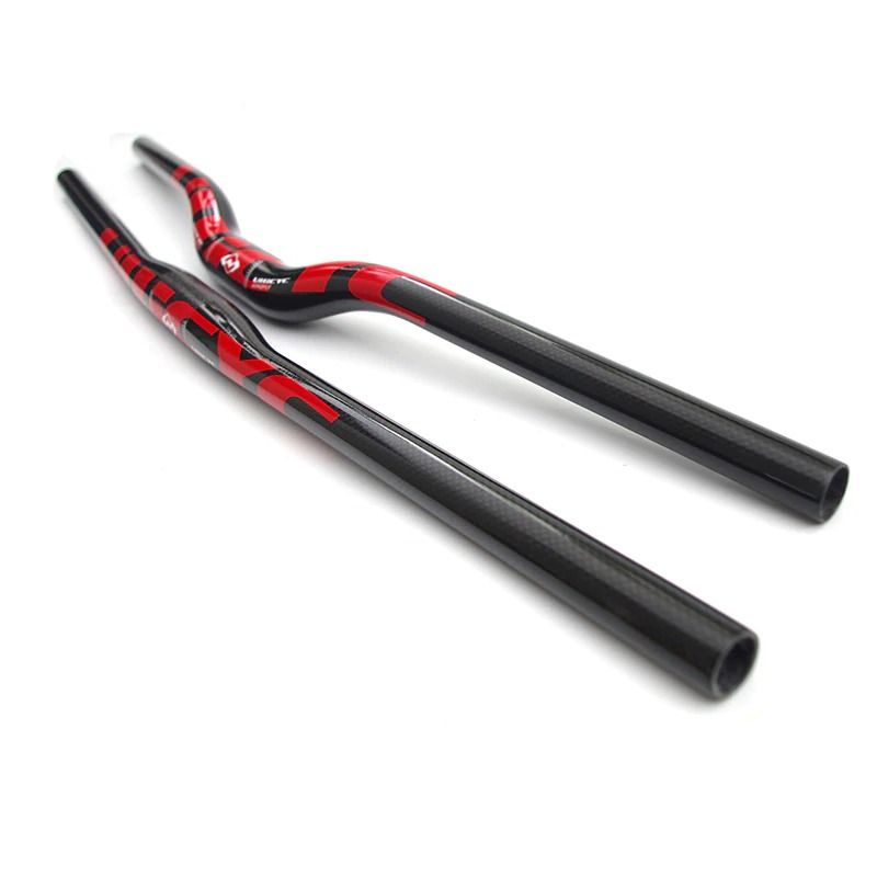 ULLICYC MTB Bicycle Handlebar Sepeda Carbon Fiber 720 mm - CB186 - Red