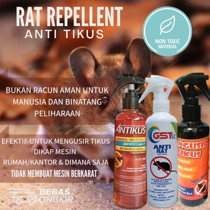 Pengusir Tikus/ Rat Repellent Parfum Tikus/ Anti Tikus Rat Spray 250ml - PENGUSIR TIKUS