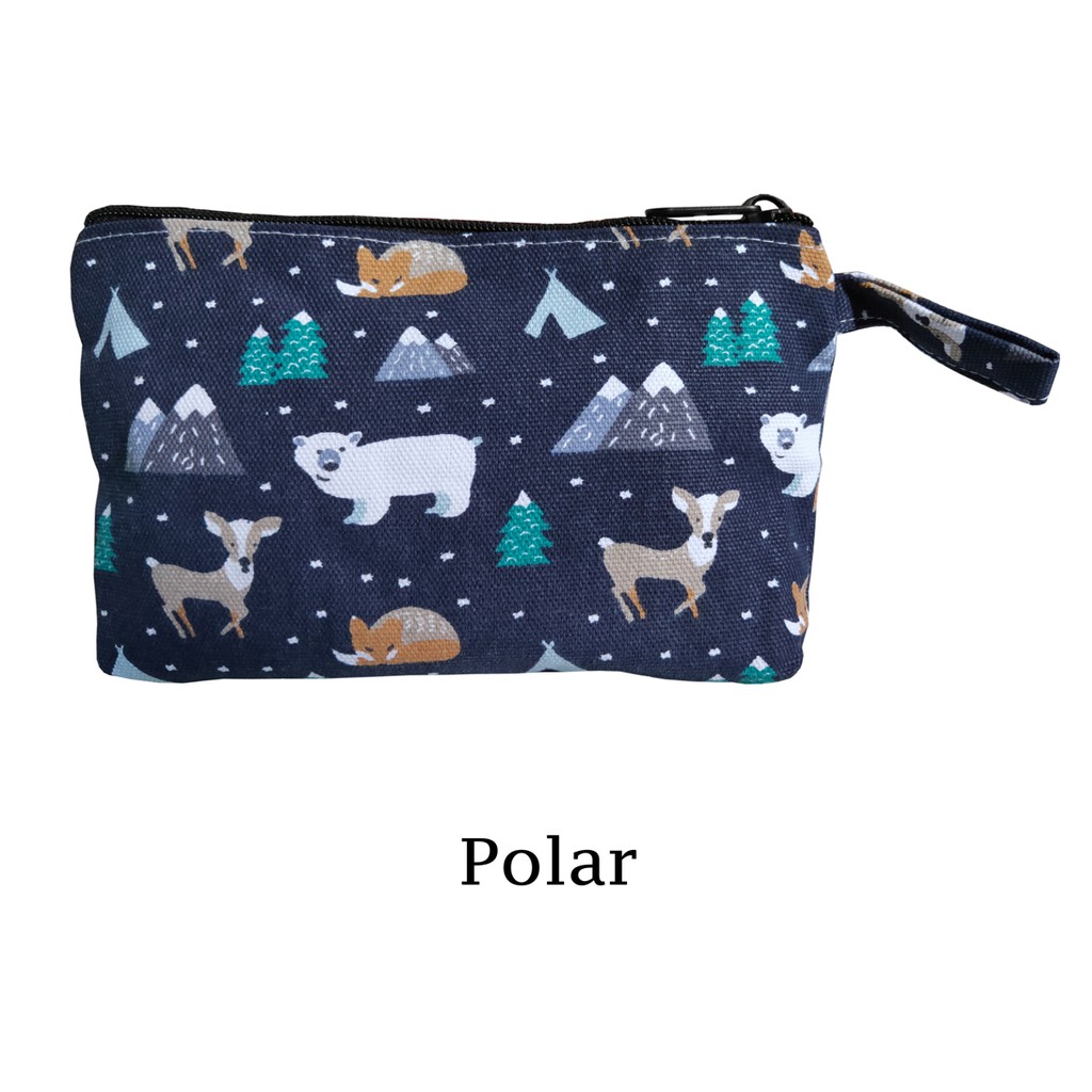 POUCH KANVAS TEBAL BISA UNTUK SOUVENIR 20x15 MOTIF POLAR