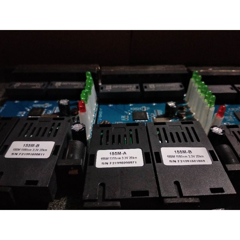 media converter fo to lan 2 optic 4 lan rj45