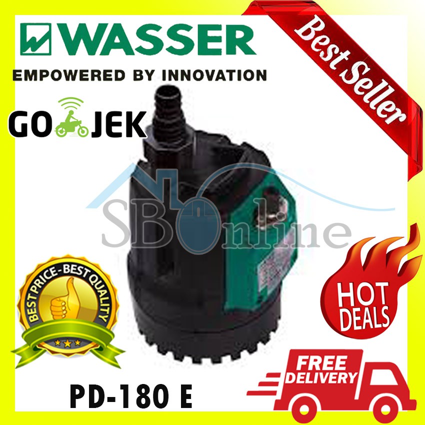 Sea Water Pump Particle Max 15 mm Wasser PD 180 E