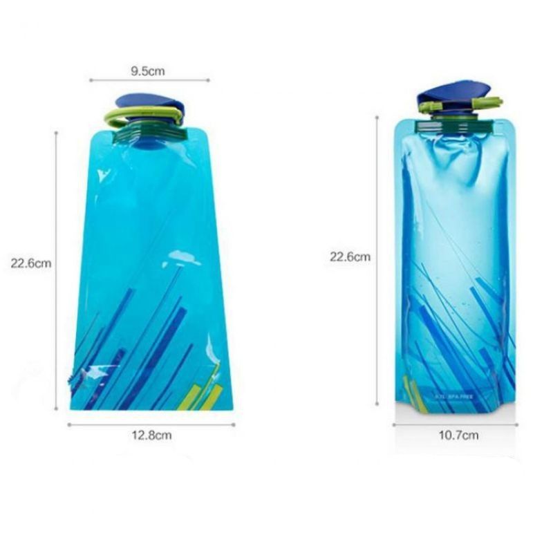 TaffSPORT ~ Botol Air Minum Lipat 700 mL ~ Higienis BPA Free ~ Travel Outdoor Olahraga