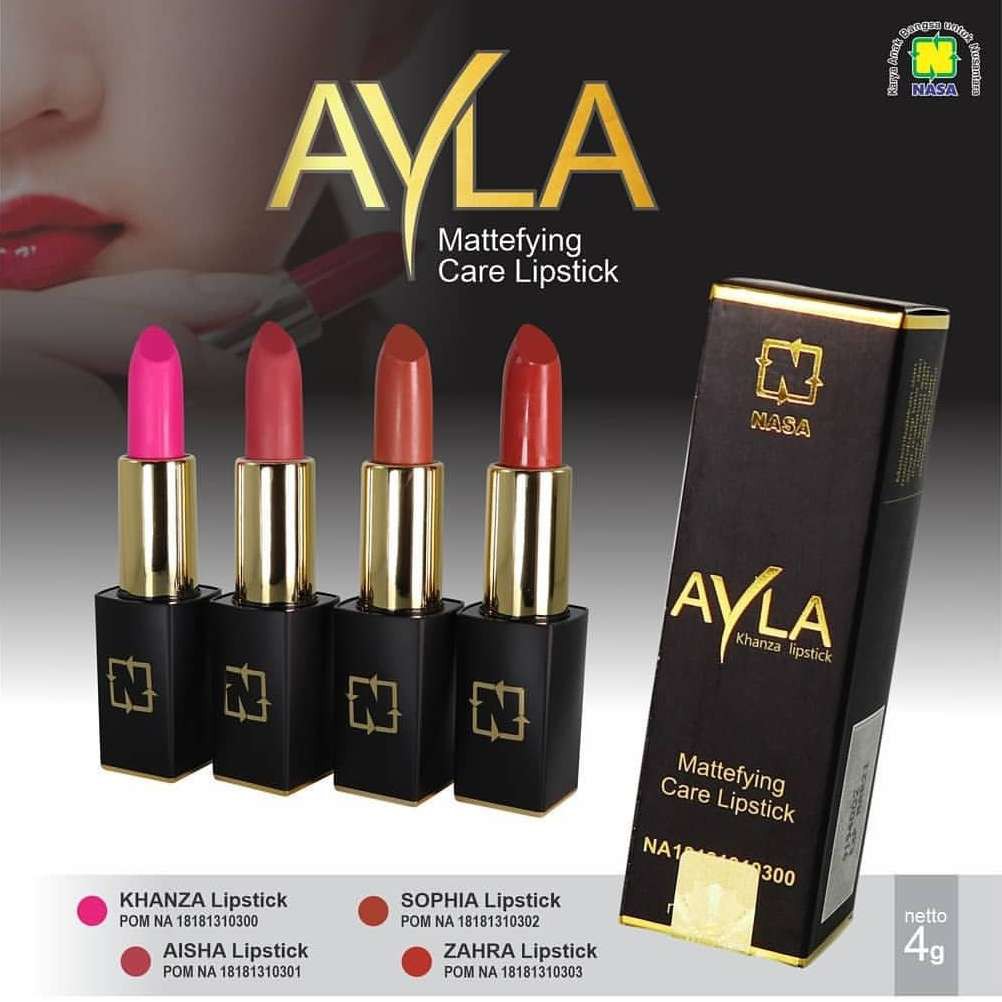 [AYLA] Ayla LipStick Mateefying Care - Lipstik Matte Ayla Nasa - Lipstik Matte Nasa