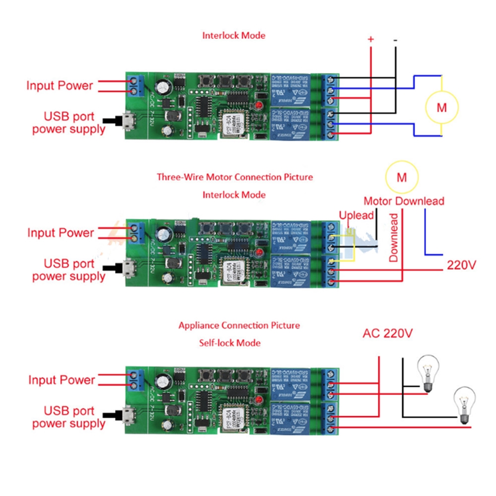 Ewelink Modul Relay Remot Kontrol Wifi 2 Channel Dc 7-32v