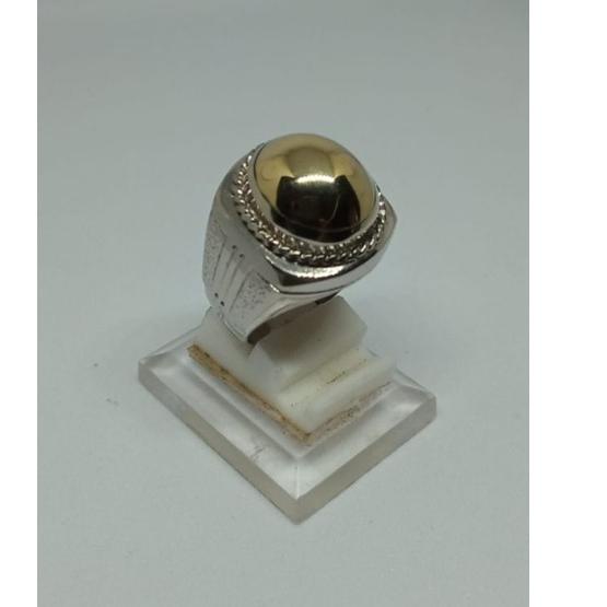 Sudah READY.. cincin akik badar emas pancadatu nempel magnet