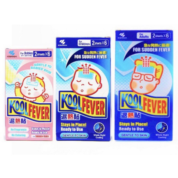 Kool Fever Plester Kompres Demam Bayi Anak Dewasa