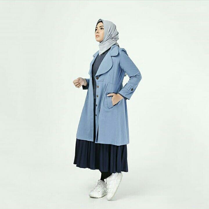 Coat Muslimah Terbaru Fashion Muslim Vimala Coat Wanita Corn