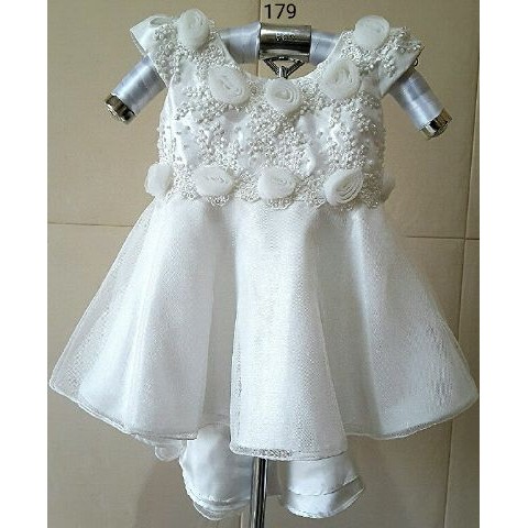 Dress pesta natal bayi anak perempuan baby mermaid payet
