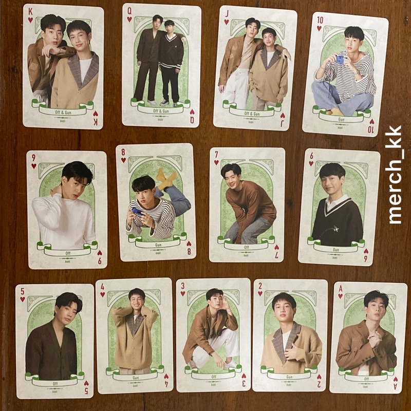 booked [OFFGUN] Playing card gmmtv japan exhibition fullset / official offgun photocard