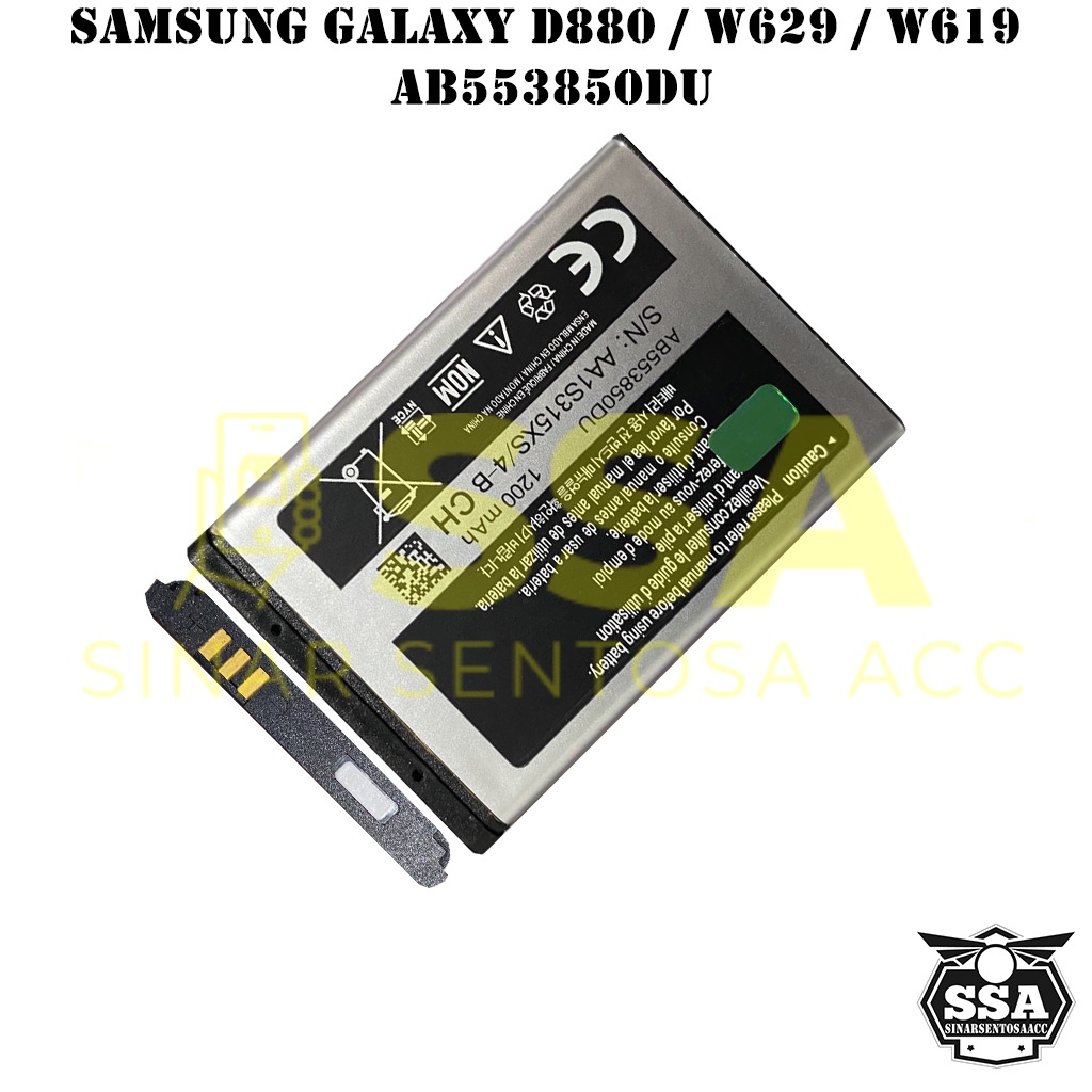 Baterai Original OEM Samsung Galaxy D880 W629 W619 AB553850DU HP Ori Battery Batrai Batre Batu Batere GARANSI AWET MURAH