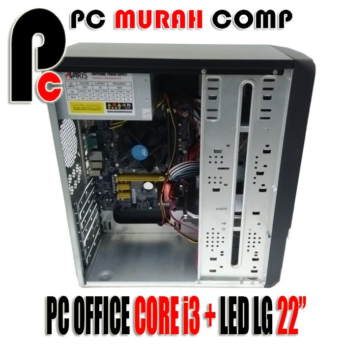 PROMO PC Rakitan OFFICE CORE I3 Dengan LED LG 22inch