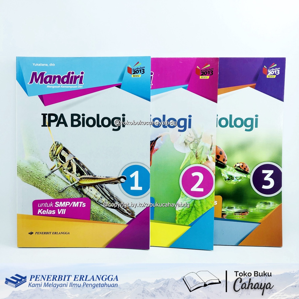 Buku Mandiri IPA Biologi SMP Kelas 7 8 9 Penerbit ERLANGGA k13n REVISI Original