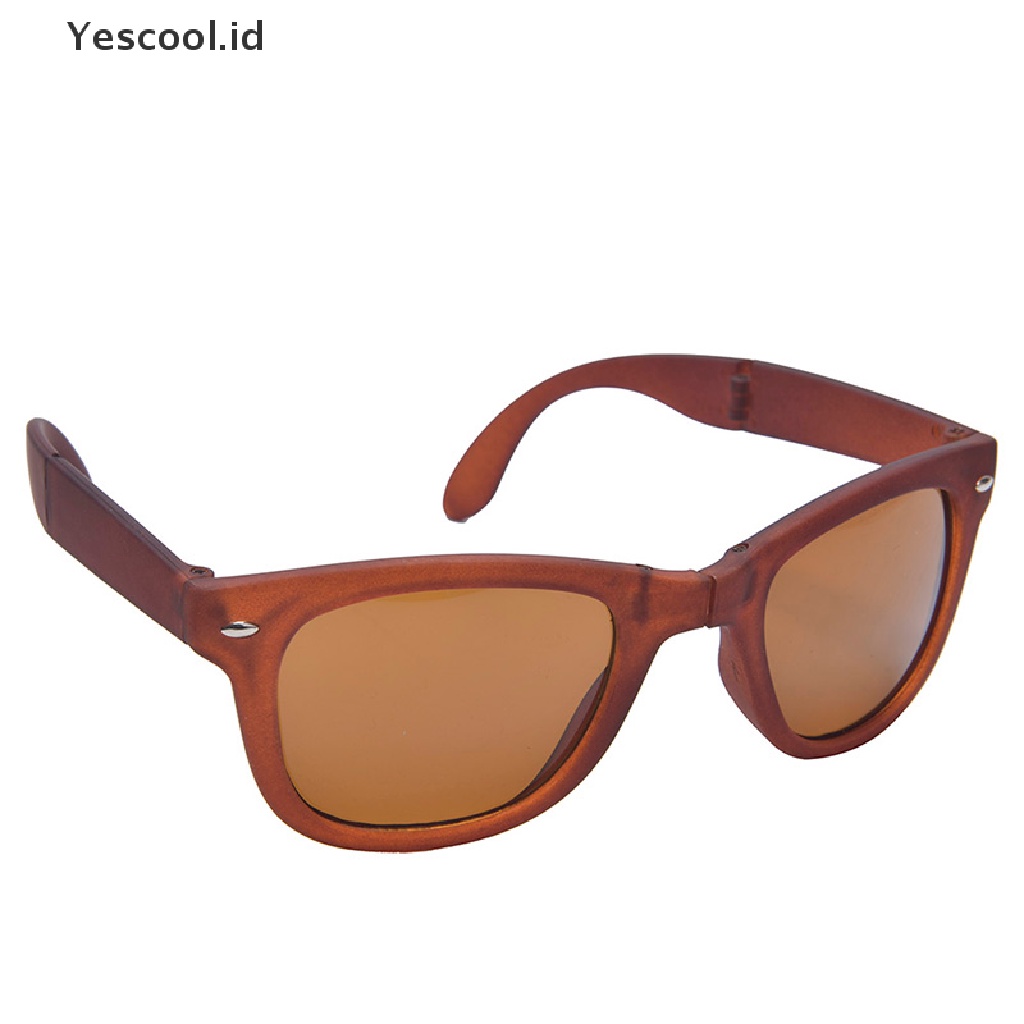 【Yescool】 Retro Men Women Folding Sunglasses Eyewear Sports UV Protection Sun Glasses .