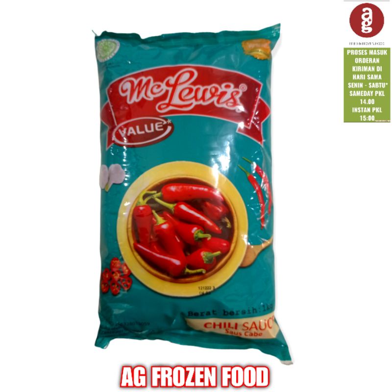 

Mc Lewis chili sauce Value Pouch 1Kg