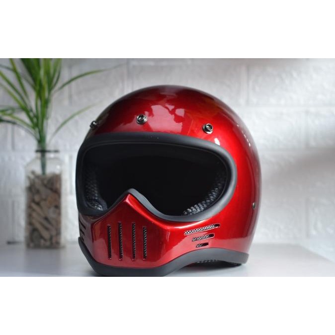 HELM CUSTOM M30 BLACK DOFF ( MR HELM )