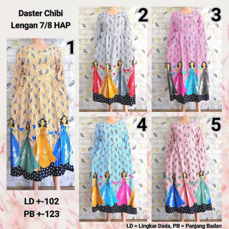 DASTER CHIBI LENGAN 7/8 HAP ADEM BUSUI FRIENDLY CNDRL + STPK