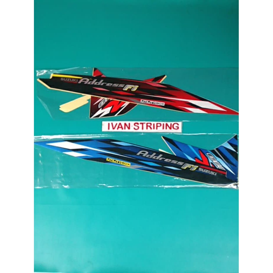 stiker / striping motor suzuki address R 2015