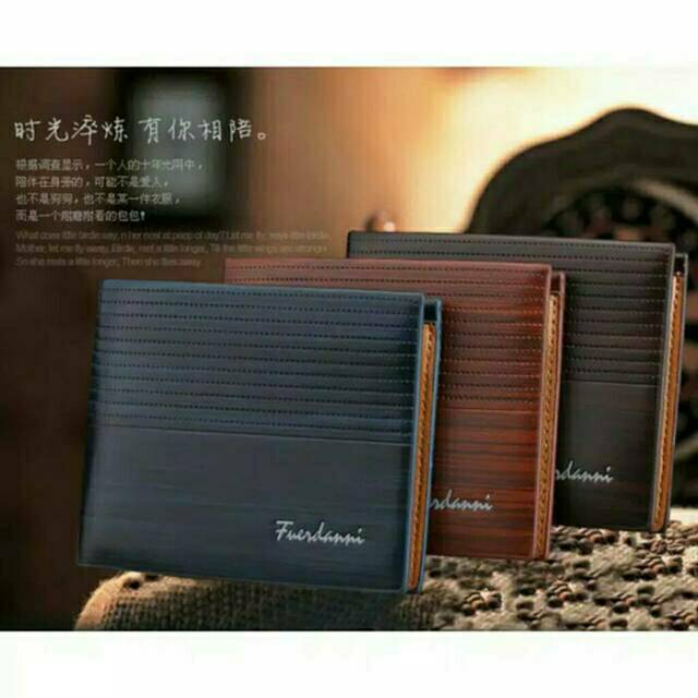 MK.Dompet lipat pria import kulit sintetis