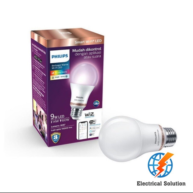 BOHLAM PHILIPS LED BULB 9W LAMPU SMART WIFI TUNABLE COLOR/RGB WARNA-WARNI