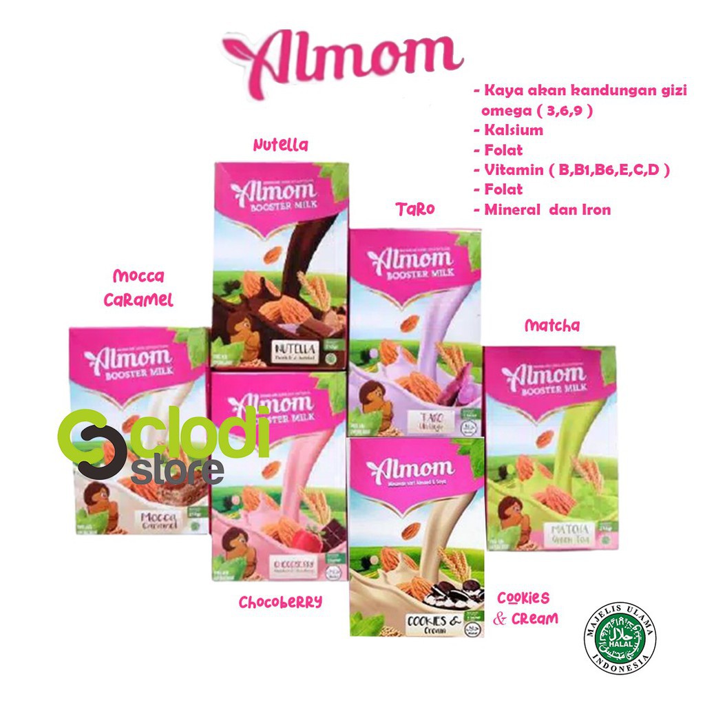 [FREE BOTOL TUMBLER] YUMMY'S ALMOM - ALMOND MILK POWDER PREMIUM / ASI BOOSTER