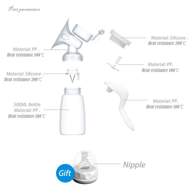 KIDZONE Real Bubee Breast Pump Pompa Asi Manual / Breast Pump Manual Garansi Toko