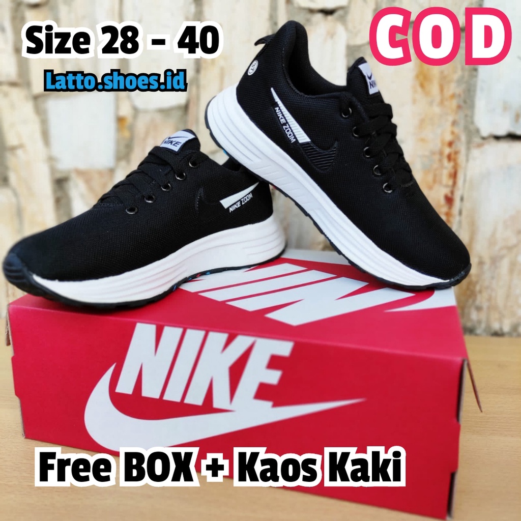 SEPATU SEKOLAH HITAM BLACK NEW ANAK LAKI-LAKI &amp; PEREMPUAN SEPATU SPORT KIDS TERLARIS