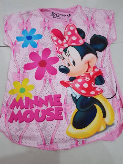 Kaos Anak Minnie Mouse Baju Anak Minnie Mouse Mini Mouse