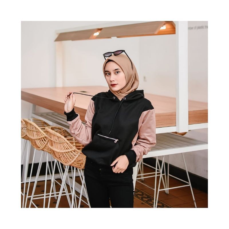 ALYA ZIPPER HOODIE || HOODIE WOMEN || SWEATER MURAJ #ALY