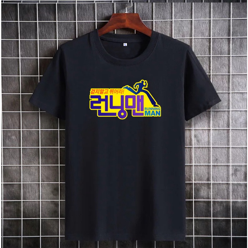 Kaos Unisex Gambar Tulisan Korea Running Man