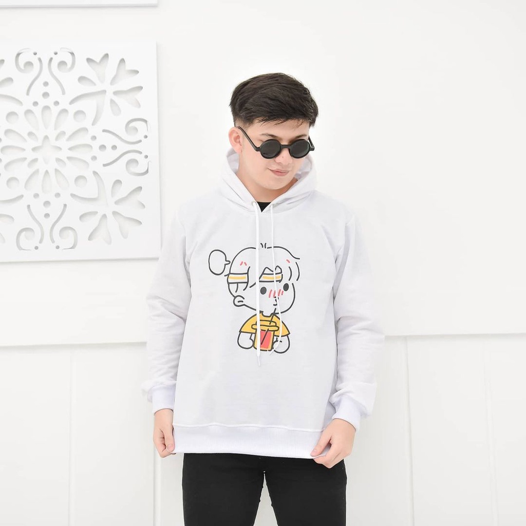 Cartoon Couple Hoodie - Outher Pria Wanita Unisex Motif Karakter Terbaru