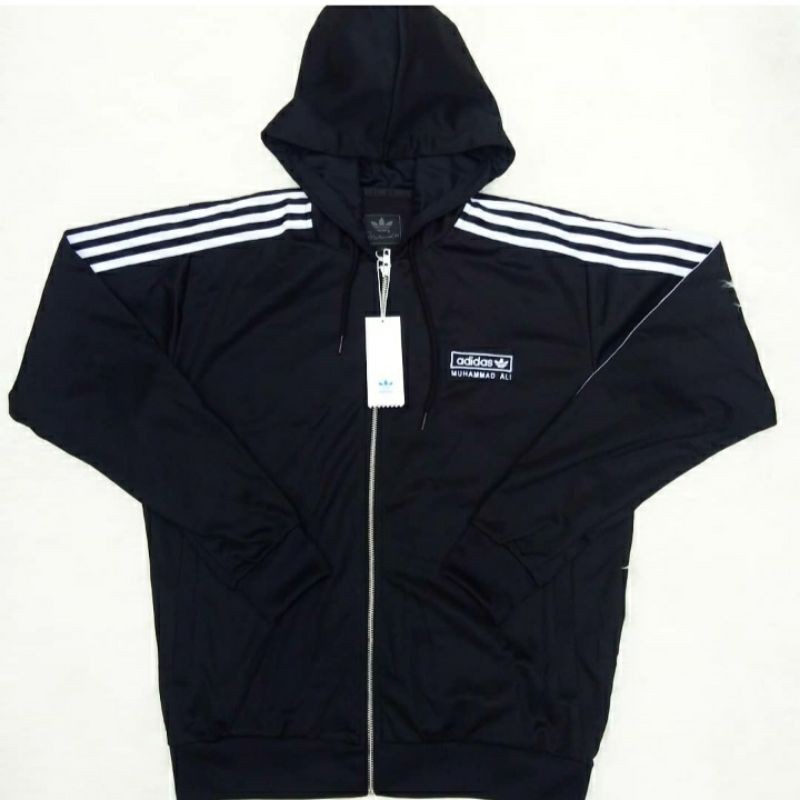 Jaket Adidas Muhammad Ali Zipper Black White