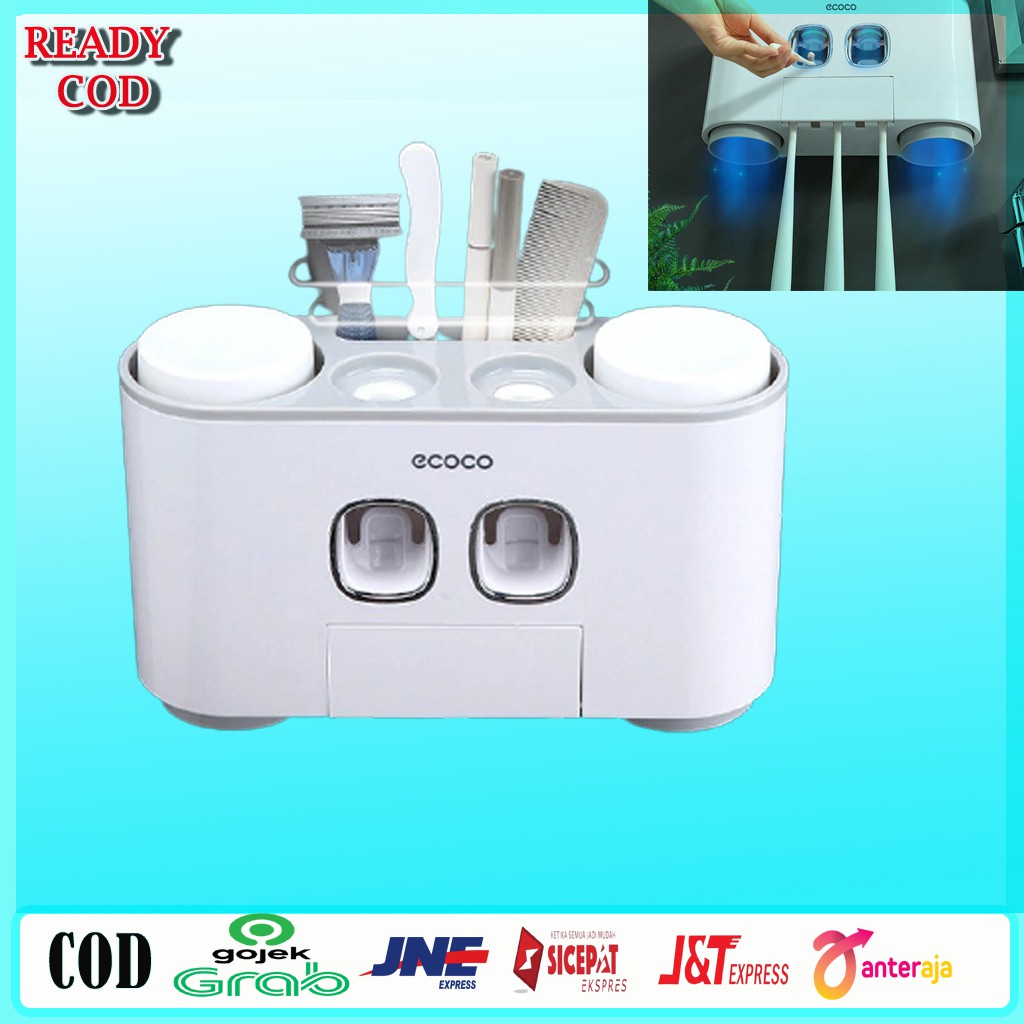 READY Tempat Sikat Gigi Tempel  Dispenser Odol Dan Sikat Gigi Dispenser Odol Otomatis ia