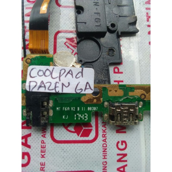 Flexibel √ Coolpad Dazen 6A Original - Flexibel  Ui Bord + Konektor / Papan / Bord Cas + Mic