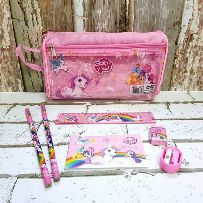 

TEMPAT PENSIL KUDA PONY SET/ TEMPAT PENSIL MY LITTLE PONY/ ALAT TULIS