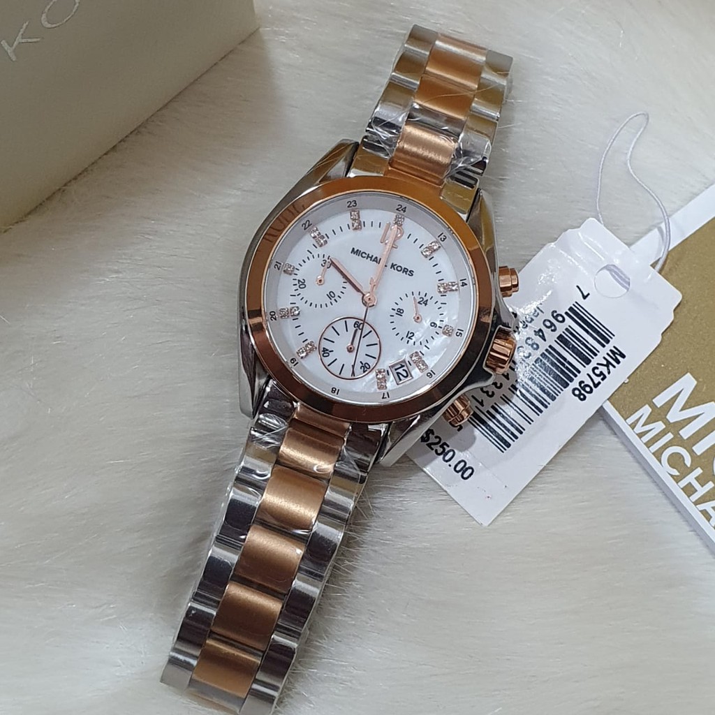 JAM TANGAN PRIA WANITA | RANTAI | KULIT | KARET | MURAH | WANITA MICHAEL KORS MK 5798 KOMBI SILVER G