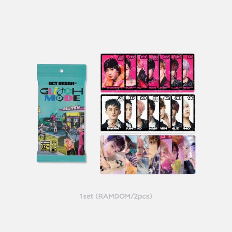 READY TRADING CARD B VER GLITCH MODE POP UP NCT DREAM SEALED