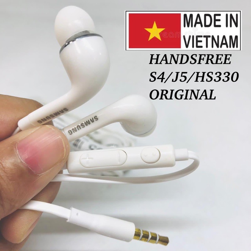 PROMO HANDSFREE SAMSUNG S4/J5 KAPSUL ORIGINAL COPOTAN HS330 EARPHONE WITH VOLUME CONTROL