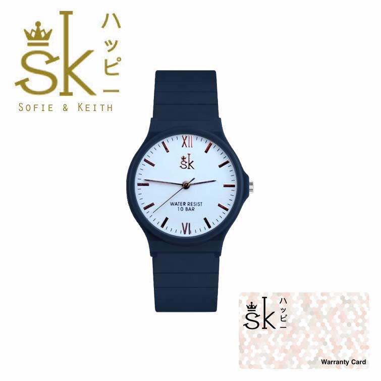 SK - Jam Tangan Water Resistant Pria &amp; Wanita Fashion Strap Rubber ( Group ) SK_131