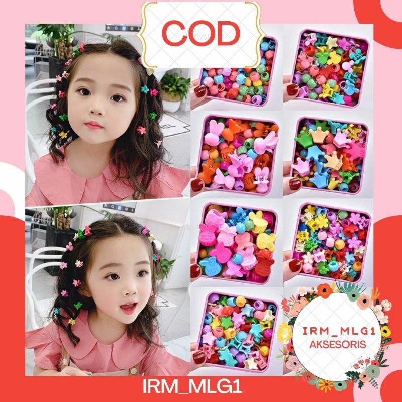 Jedai Doff Anak Karakter Lucu Gaya Korea / Jepit Rambut Anak Mini / Ikat Rambut