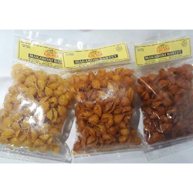 

Makaroni Bantet Pedas - Makaroni Kerang 70gr Pedas